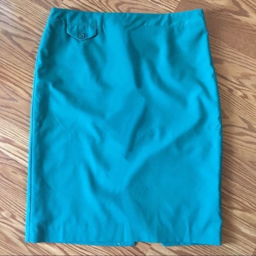EUC, Teal Dressbarn pencil skirt, Size 10